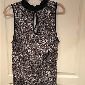 Cable and Gauge peep-hole dress tank